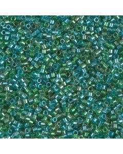 Miyuki Delica 11/0 DB0984 Sparkling Lined Aqua Fresco Mix