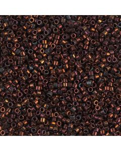 Miyuki Delica 11/0 DB1002 Metallic Dark Copper Gold Iris