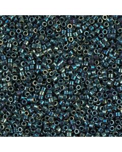 Miyuki Delica 11/0 DB1006 Metallic Blue Green Gold Iris
