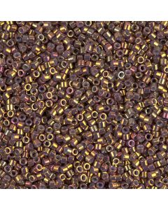 Miyuki Delica 11/0 DB1010 Metallic Earth Batik Gold Iris