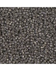 Miyuki Delica 11/0 DB1186 Galvanized Semi-Matte Graphite