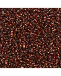 Miyuki Delica 11/0 DB1202 Silver Lined Dark Cranberry