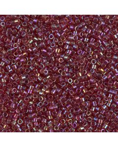 Miyuki Delica 11/0 DB1242 Transparent Dark Cranberry AB