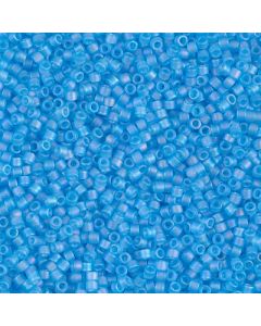 Miyuki Delica 11/0 DB1284 Matte Transparent Ocean Blue AB