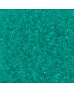 Miyuki Delica 11/0 DB1304 Dyed Transparent Dark Mint Green