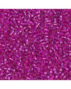 Miyuki Delica 11/0 DB1340 Dyed Silver Lined Fuchsia
