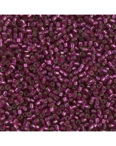 Miyuki Delica 11/0 DB1342 Silver Lined Dyed Dark Rose