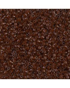 Miyuki Delica 11/0 DB1392 Dark Topaz Lined Rootbeer