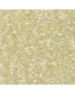 Miyuki Delica 11/0 DB1676 Pearl Lined Transparent Pale Yellow AB
