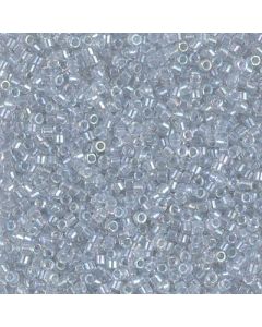 Miyuki Delica 11/0 DB1677 Pearl Lined Transparent Pale Gray AB