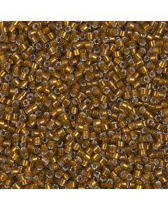 Miyuki Delica 11/0 DB1681 Silver Lined Glazed Dark Saffron