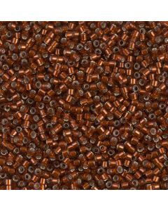 Miyuki Delica 11/0 DB1683 Silver Lined Glazed Dark Topaz