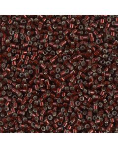 Miyuki Delica 11/0 DB1685 Silver Lined Glazed Dark Cranberry