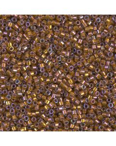 Miyuki Delica 11/0 DB1691 Silver Lined Glazed Dark Saffron AB