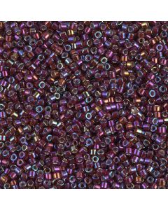 Miyuki Delica 11/0 DB1694 Silver Lined Glazed Dark Cranberry AB