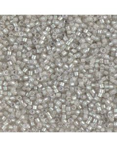 Miyuki Delica 11/0 DB1711 Pearl Lined Gray Mist AB