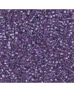 Miyuki Delica 11/0 DB1754 Sparkling Purple Lined Crystal AB
