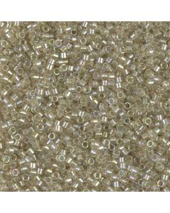 Miyuki Delica 11/0 DB1766 Sparkling Celery Lined Tea Rose AB