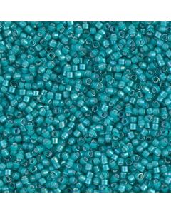 Miyuki Delica 11/0 DB1782 White Lined Teal AB