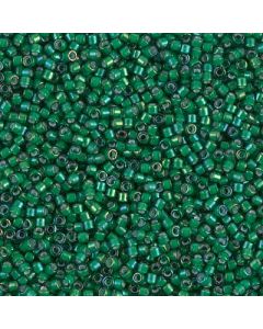 Miyuki Delica 11/0 DB1788 White Lined Emerald AB