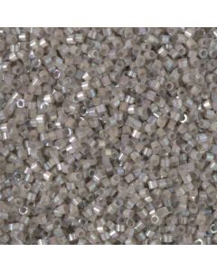 Miyuki Delica 11/0 DB1877 Silk Inside Dyed Pewter AB
