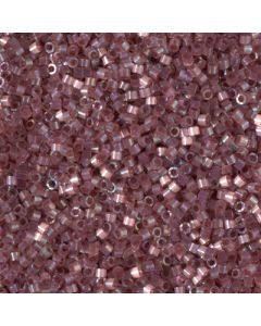 Miyuki Delica 11/0 DB1878 Silk Inside Dyed Rose Topaz AB