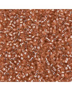 Miyuki Delica 11/0 DB2151 Duracoat® Dyed Silver Lined Rose Copper
