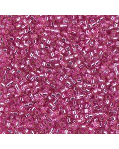 Miyuki Delica 11/0 DB2153 Duracoat® Dyed Silver Lined Pink Parfait