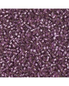 Miyuki Delica 11/0 DB2169 Duracoat® Dyed Silver Lined Lilac