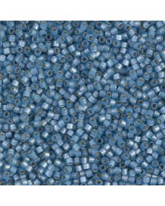 Miyuki Delica 11/0 DB2176 Duracoat® Dyed Semi-Matte Silver Lined Light Bayberry