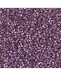 Miyuki Delica 11/0 DB2182 Duracoat® Dyed Semi-Matte Silver Lined Lilac