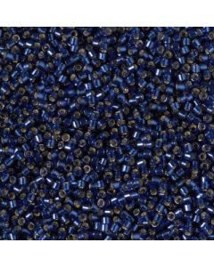 Miyuki Delica 11/0 DB2191 Duracoat® Dyed Navy Silver Lined