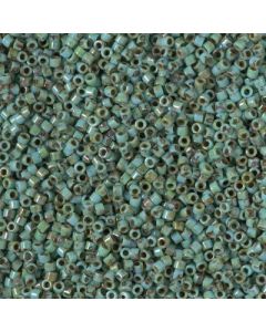 Miyuki Delica 11/0 DB2264 Opaque Turquoise Blue Picasso