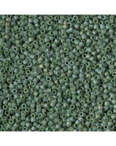 Miyuki Delica 11/0 DB2312 Matte Opaque Glazed Basil Green AB