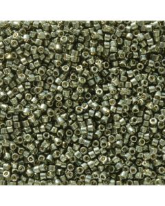Miyuki Delica 11/0 DB2512 Duracoat® Galvanized Dark Steel Green
