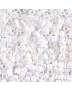 Miyuki Delica 8/0 DBL0202 Opaque Pearl White AB
