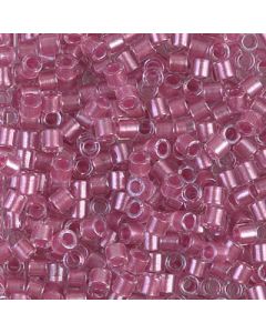 Miyuki Delica 8/0 DBL0902 Sparkling Peony Pink Lined Crystal