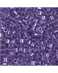 Miyuki Delica 8/0 DBL0906 Sparkling Purple Lined Crystal