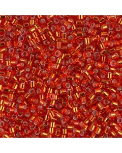 Miyuki Delica 10/0 DBM0043 Silver Lined Flame Red
