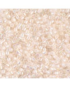 Miyuki Delica 10/0 DBM0052 Pale Peach Lined Crystal