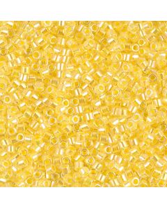 Miyuki Delica 10/0 DBM0053 Light Yellow Lined Crystal