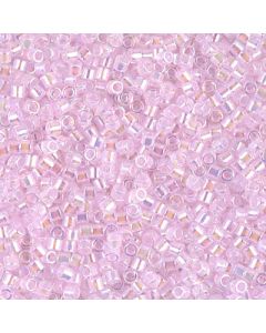 Miyuki Delica 10/0 DBM0055 Pink Lined Crystal