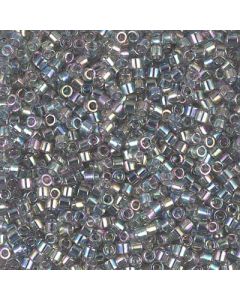 Miyuki Delica 10/0 DBM0107 Transparent Gray Rainbow Gold Luster