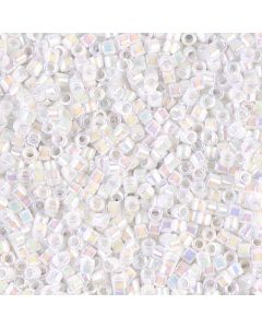 Miyuki Delica 10/0 DBM0202 Opaque Pearl White AB