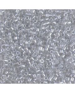 Miyuki Delica 10/0 DBM0271 Sparkling Silver Gray Lined Crystal