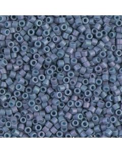 Miyuki Delica 10/0 DBM0376 Matte Metallic Steel Blue Luster