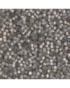 Miyuki Delica 10/0 DBM0630 Dyed Light Smoke Gray Silver Lined Alabaster 