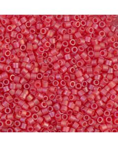 Miyuki Delica 10/0 DBM0856 Matte Transparent Red Orange AB