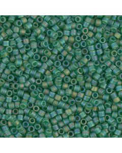 Miyuki Delica 10/0 DBM0858 Matte Transparent Green AB