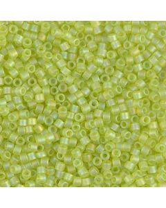 Miyuki Delica 10/0 DBM0860 Matte Transparent Chartreuse AB